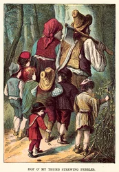 Pollicino sparge i ciottoli